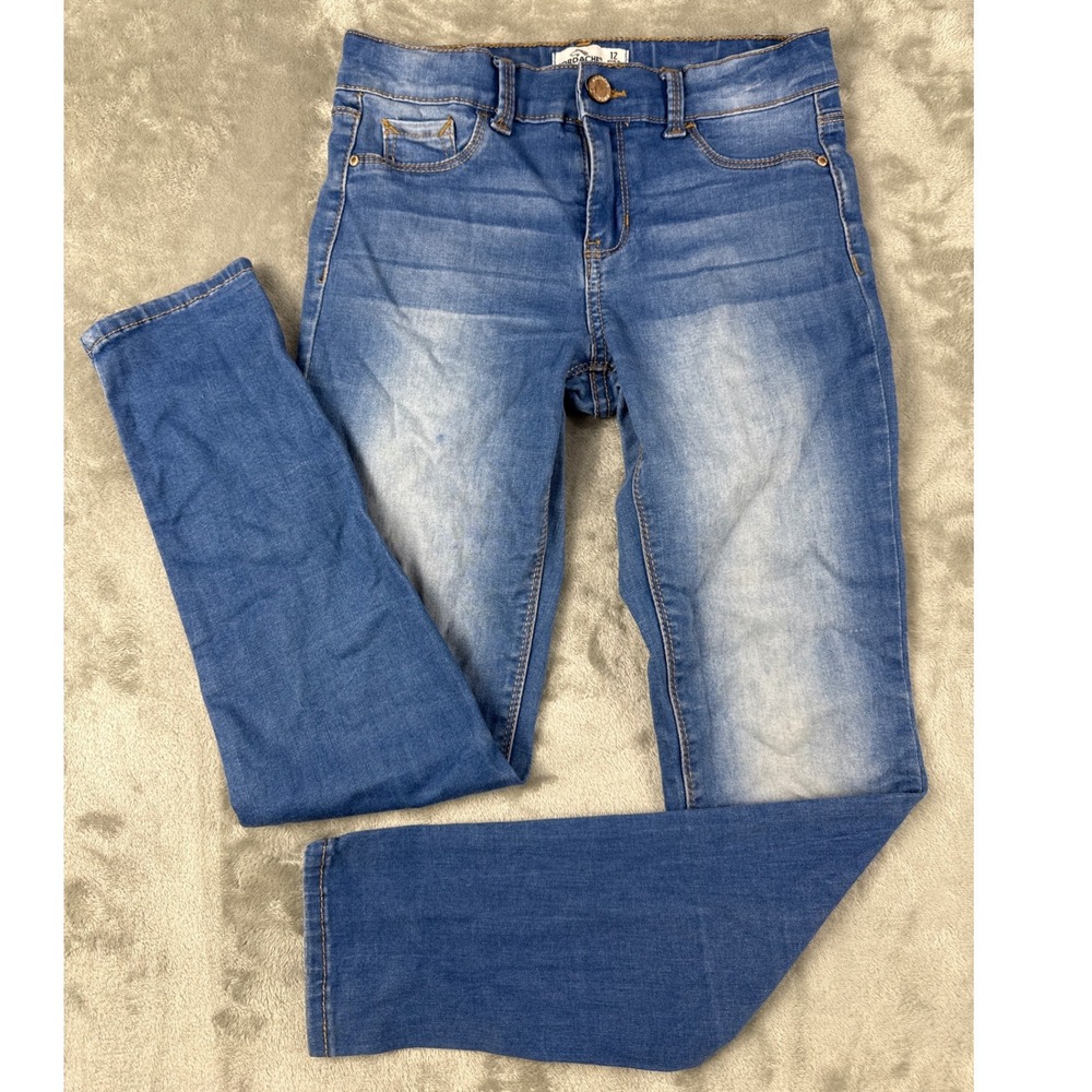 Jordache Super‎ Skinny Jeans Medium Wash Blue Denim Size 12 JZ22867 Stretch